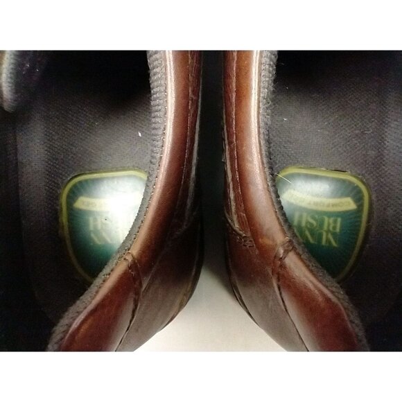 Nunn Bush Mens Cameron Comfort Gel Leather Brown Walking Shoes 10.5 Oxfords - Picture 7 of 12